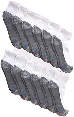 Hanes mens Socks, X-temp Cushioned Ankle Socks, 12-pack