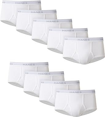Hanes Men Hanes Men's Tagless White Briefs with ComfortFlex Waistband-Multiple Packs Available