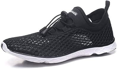 Kenswalk Men's Aqua Water Shoes Lightweight Quick Drying Boating Barefoot Sneakers for Beach Pool Swim