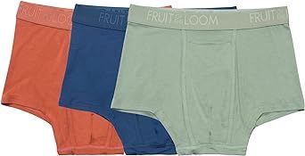 Fruit of the Loom Men's Fruitful Threads Boxer Briefs, Made with LENZING™ ECOVERO™ Fibers, Super Soft 4-Way Stretch