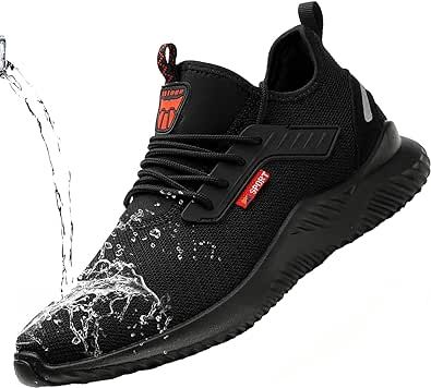 ulogu Steel Toe Shoes for Men Women Waterproof Lightweight Puncture Proof Work Safety Industrial Sneakers