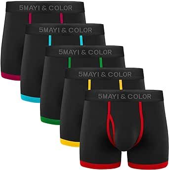 5Mayi Boxer Briefs Mens Underwear Cotton Mens Boxer Briefs Underwear for Men Pack S M L XL XXL…