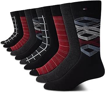 Tommy Hilfiger Men's Dress Socks - Classic Comfort Crew Sock (10 Pack)