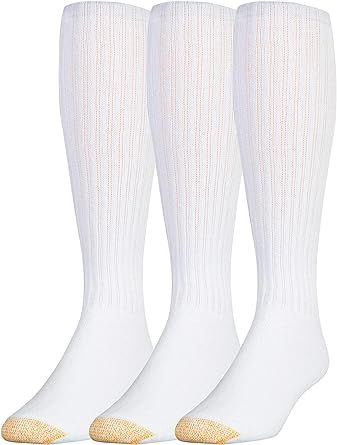 GOLDTOE Men's Ultra Tec Performance Over-The-Calf Athletic Socks, Multipairs