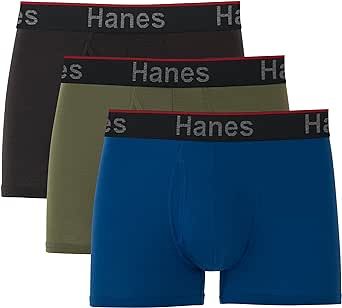 Hanes Total Support Pouch Men's Boxer Brief Underwear, Anti-Chafing, Multi-Pack (Reg Or Long Leg Available)