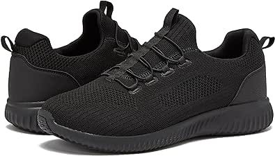 Avia Air Slip On Shoes for Men - Casual Comfortable Athletic Tennis Walking Sneakers for Men with Memory Foam - Sizes 7 to 16, Medium and Extra Wide Width - Black, Grey, Navy Blue & White