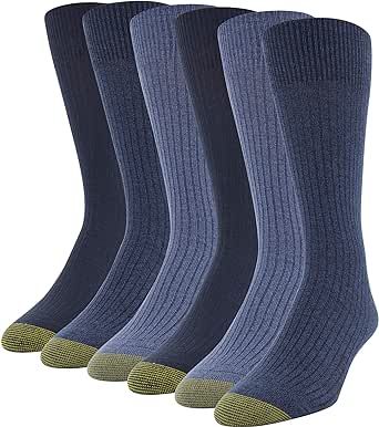 GOLDTOE Men's Stanton Crew Socks, Multipairs