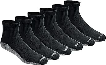 Dickies Men's Dri-tech Moisture Control Quarter Socks Multipack